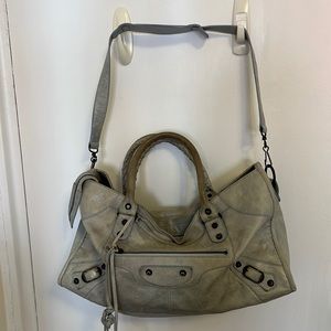 Balenciaga First Classic Studs City Leather Bag